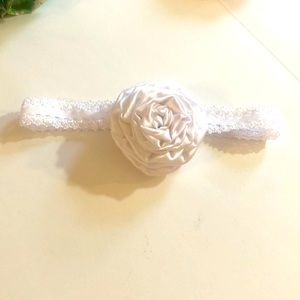 White flower Headband